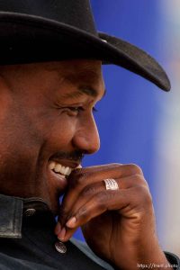 Karl Malone. Karl Malone statue ceremony at the Delta Center.
3.23.2006