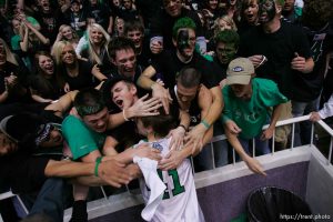 fans embrace provo's chris collinsworth after the game. Ogden - Provo vs. Payson High School boys basketball, 4A State Basketball Championship Game at the Dee Events Center Wednesday.