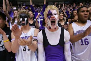 riverton fans. Ogden - Lone Peak vs. Riverton High School boys basketball, 5A State Basketball Championship Game at the Dee Events Center Wednesday.