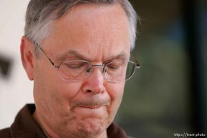 Huntington - Richard Strickler, Assistant Secretary for the Mine Safety and Health Administration, speaks to reporters Saturday afternoon at the command post for the Crandall Canyon Mine rescue effort.