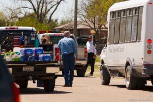 Eldorado - First Baptist Church bus during raid on the FLDS YFZ 