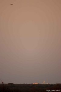 Eldorado - A helicopter flies over the FLDS YFZ 