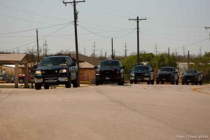 Eldorado - State Game Warden trucks during raid on the FLDS YFZ 