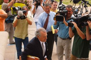 San Angelo -  A hearing at the 51st District Court Wednesday, April 9, 2008, where a judge ruled three members of the FLDS polygamous sect have the legal right to challenge the massive search underway on their property near Eldorado, the YFZ 