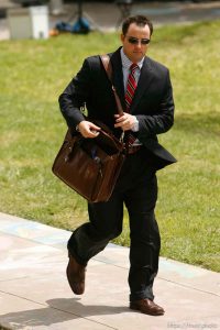 San Angelo -  A hearing at the 51st District Court Wednesday, April 9, 2008, where a judge ruled three members of the FLDS polygamous sect have the legal right to challenge the massive search underway on their property near Eldorado, the YFZ 