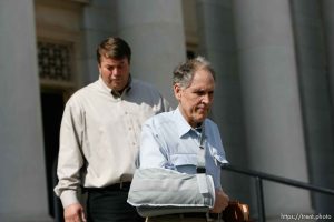 San Angelo -  A hearing at the 51st District Court Wednesday, April 9, 2008, where a judge ruled three members of the FLDS polygamous sect have the legal right to challenge the massive search underway on their property near Eldorado, the YFZ 