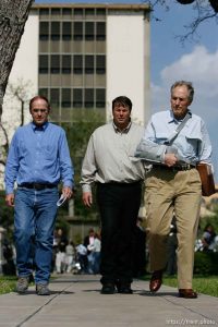 San Angelo -  A hearing at the 51st District Court Wednesday, April 9, 2008, where a judge ruled three members of the FLDS polygamous sect have the legal right to challenge the massive search underway on their property near Eldorado, the YFZ 