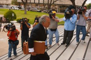 San Angelo -  A hearing at the 51st District Court Wednesday, April 9, 2008, where a judge ruled three members of the FLDS polygamous sect have the legal right to challenge the massive search underway on their property near Eldorado, the YFZ 