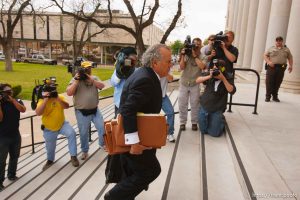 San Angelo -  A hearing at the 51st District Court Wednesday, April 9, 2008, where a judge ruled three members of the FLDS polygamous sect have the legal right to challenge the massive search underway on their property near Eldorado, the YFZ 
