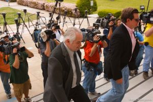 San Angelo -  A hearing at the 51st District Court Wednesday, April 9, 2008, where a judge ruled three members of the FLDS polygamous sect have the legal right to challenge the massive search underway on their property near Eldorado, the YFZ 