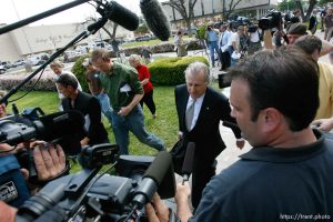San Angelo -  A hearing at the 51st District Court Wednesday, April 9, 2008, where a judge ruled three members of the FLDS polygamous sect have the legal right to challenge the massive search underway on their property near Eldorado, the YFZ 