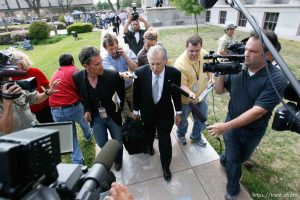 San Angelo -  A hearing at the 51st District Court Wednesday, April 9, 2008, where a judge ruled three members of the FLDS polygamous sect have the legal right to challenge the massive search underway on their property near Eldorado, the YFZ 