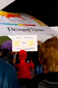 Salt Lake City - Gay-rights advocates will march from Washington square, up State Street, to the state Capitol where they will hold a rally on the south lawn of the Capitol. The march and rally is in support of six gay-rights bills set to go before the Legislature, known as the 