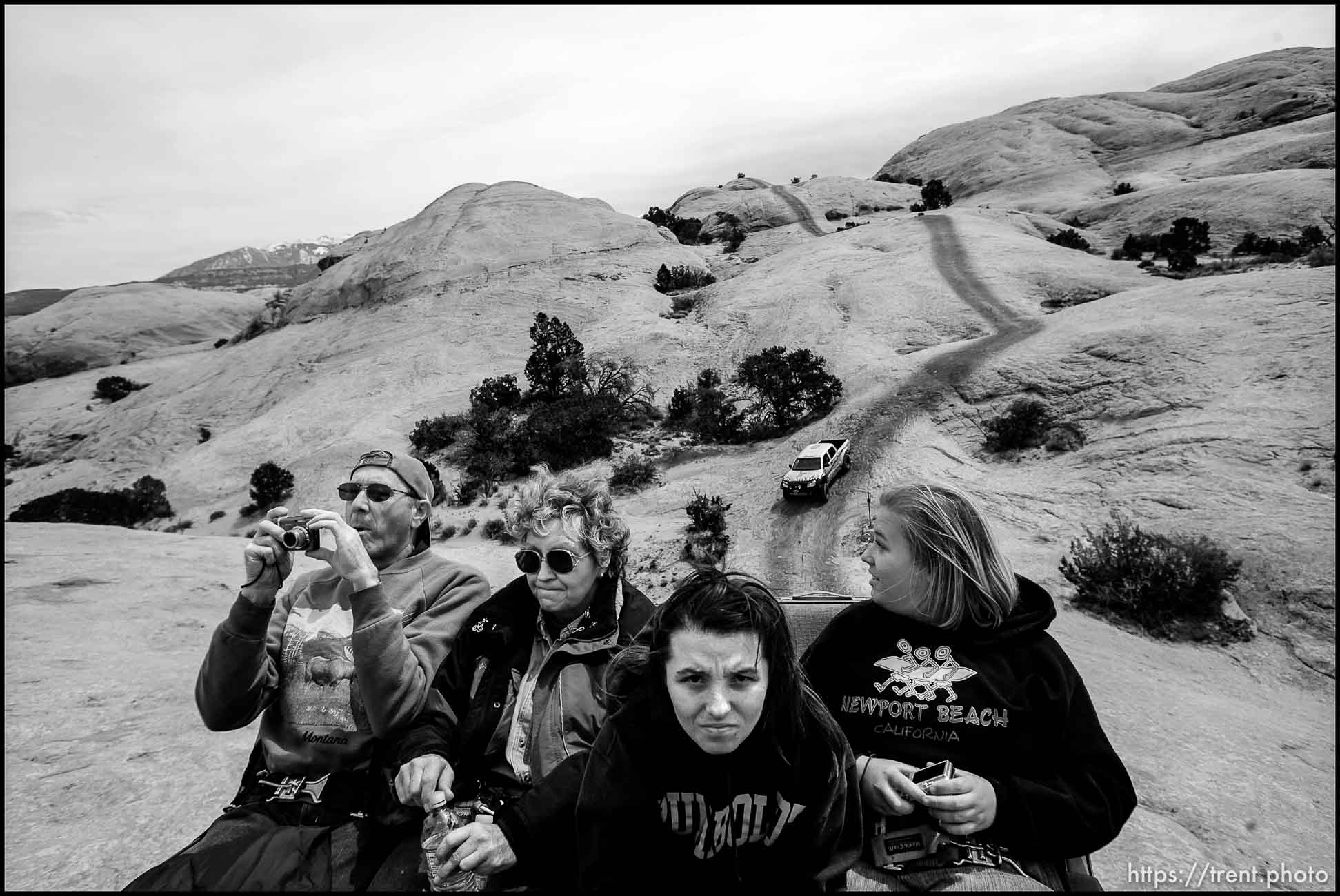 Moab -  humvee tour on Hell's Revenge. Friday April 10, 2009.