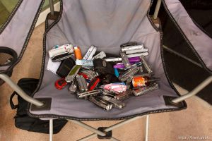 Salt Lake City - A hearing held at the Matheson Courthouse Wednesday, July 29, 2009 to decide on the sale of the Berry Knoll property in the United Effort Plan (UEP) land trust. pocketknives