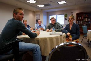 Centennial Park -at a meeting of Voice Box, Tuesday August 11, 2009. Kevin LeBaron, Ali Knudson, Joseph Dockstader, Levi Zitting, JoAnna Dockstader