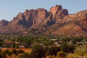 Colorado City -, Tuesday August 11, 2009. town and mountains