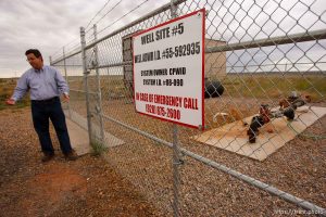 Centennial Park -, Wednesday August 12, 2009. Alma Cawley, district manager of the Centennial Park Domestic Water District. well