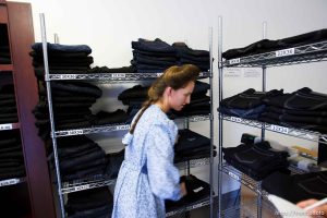 Hildale -, Wednesday August 12, 2009. Mirinda Barlow in her shop where she sells jeans under the label 
