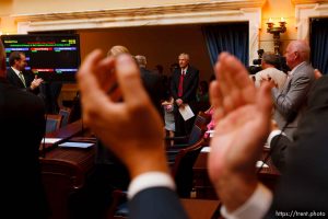 Salt Lake City - Greg Bell resigned the Utah Senate and was sworn in as the state's Lieutenant Governor Tuesday, September 1 2009 at the State Capitol.