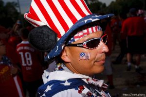 Sandy - USA vs. El Salvador FIFA World Cup Qualifier Soccer Saturday, September 5 2009 at Rio Tinto Stadium.  American Outlaws pre-game tailgate