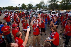 Sandy - USA vs. El Salvador FIFA World Cup Qualifier Soccer Saturday, September 5 2009 at Rio Tinto Stadium.  American Outlaws pre-game tailgate