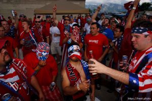 Sandy - USA vs. El Salvador FIFA World Cup Qualifier Soccer Saturday, September 5 2009 at Rio Tinto Stadium.  American Outlaws pre-game tailgate