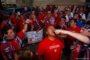 Sandy - USA vs. El Salvador FIFA World Cup Qualifier Soccer Saturday, September 5 2009 at Rio Tinto Stadium.  American Outlaws pre-game tailgate