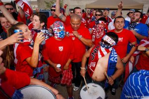 Sandy - USA vs. El Salvador FIFA World Cup Qualifier Soccer Saturday, September 5 2009 at Rio Tinto Stadium.  American Outlaws pre-game tailgate