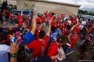 Sandy - USA vs. El Salvador FIFA World Cup Qualifier Soccer Saturday, September 5 2009 at Rio Tinto Stadium.  American Outlaws pre-game tailgate