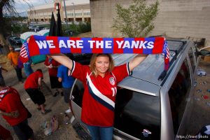 Sandy - USA vs. El Salvador FIFA World Cup Qualifier Soccer Saturday, September 5 2009 at Rio Tinto Stadium.  American Outlaws pre-game tailgate