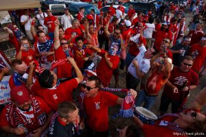 Sandy - USA vs. El Salvador FIFA World Cup Qualifier Soccer Saturday, September 5 2009 at Rio Tinto Stadium.  American Outlaws pre-game tailgate