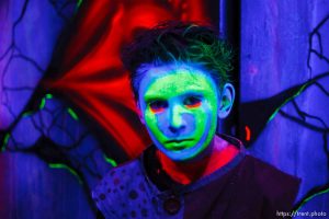 Gage Barney as Swirlz the Clown Nightmare Mansion is a brand new haunted house owned by the Castle of Chaos. Nightmare Mansion is home to four levels of fear, each progressively scarier than the last. The first show, Nightmare in 3D, consists of 3D art painted by nationally renowned artist, Stuart Smith. 3D glasses will be provided, this is the only Smith show in Utah. If you dare to go further, the next show takes you deeper into the nightmare and into the basement mortuary, for the Haunted Mansion. The third show, Taken Asylum is a little twisted, the patients are taking over the mental hospital. The last show, The Dungeon is just downright brutal, envision a prison housing only the worst criminal offenders. Saturday, October 3 2009 in Taylorsville.