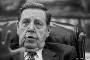 LDS apostle Elder Jeffrey R. Holland speaks about the LDS Church in Africa during an interview Wednesday, November 11 2009.