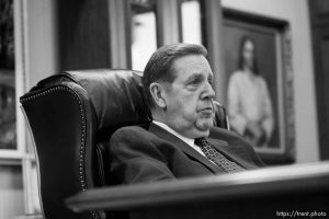 LDS apostle Elder Jeffrey R. Holland speaks about the LDS Church in Africa during an interview Wednesday, November 11 2009.