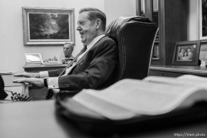 LDS apostle Elder Jeffrey R. Holland speaks about the LDS Church in Africa during an interview Wednesday, November 11 2009.