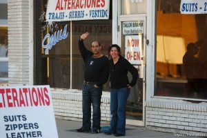 fans line state street. Celebration for Real Salt Lake's MLS Cup win Tuesday, November 24 2009.