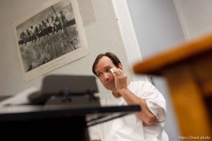 Mark Peterson talks about his experiences as a veteran of the Marine Corps and a prison inmate at the Utah State Prison Tuesday, March 30, 2010.