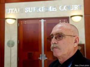 Trent Nelson  |  The Salt Lake Tribune
Salt Lake City - Attorneys for Ronnie Lee Gardner challenged the condemned man's execution before the Utah Supreme Court Thursday, June 3, 2010. Craig Watson, cousin of Gardner victim Melvyn J. Otterstrom, said of the scheduled execution, 