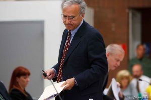 Trent Nelson  |  The Salt Lake Tribune Draper - Andrew Parnes, attorney for death-row inmate Ronnie Lee Gardner, after his closing arguments on the second day of a commutation hearing Friday, June 11, 2010, at the Utah State Prison.