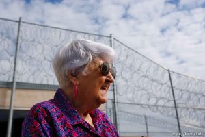 Trent Nelson  |  The Salt Lake Tribune Draper - The Utah Board of Pardons and Parole announced their unanimous decision to deny Ronnie Lee Gardner's request for commutation Monday, June 14, 2010. He is scheduled to be executed by firing squad Friday. VelDean Kirk, widow of Gardner victim Nicolas G. Kirk, outside the prison following the decision.