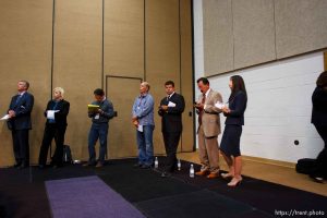 Trent Nelson  |  The Salt Lake Tribune Draper - Press conference following the execution of Ronnie Lee Gardner by firing squad Friday, June 18, 2010. media witnesses, including doug fabrizio, ben winslow