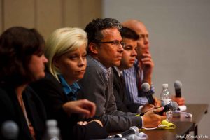 Trent Nelson  |  The Salt Lake Tribune Draper - Press conference following the execution of Ronnie Lee Gardner by firing squad Friday, June 18, 2010. media witnesses, including doug fabrizio, ben winslow
