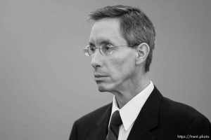 Trent Nelson  |  The Salt Lake Tribune
Warren Jeffs, leader of the FLDS Church, appeared before Judge Terry Christiansen in Third District Court  Tuesday, September 7, 2010 in West Jordan, Utah.