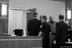 Trent Nelson  |  The Salt Lake Tribune Warren Jeffs, leader of the FLDS Church, appeared before Judge Terry Christiansen in Third District Court  Tuesday, September 7, 2010 in West Jordan, Utah.