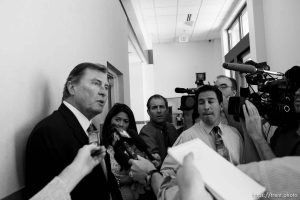 Trent Nelson  |  The Salt Lake Tribune Warren Jeffs, leader of the FLDS Church, appeared before Judge Terry Christiansen in Third District Court  Tuesday, September 7, 2010 in West Jordan, Utah. craig barlow of utah attorney general's office