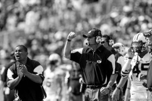 Trent Nelson  |  The Salt Lake Tribune BYU coach Bronco Mendenhall  in the first quarter, BYU vs. Florida State, college football Saturday, September 18, 2010 at Doak Campbell Stadium in Tallahassee, Florida.