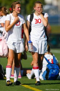 Trent Nelson  |  The Salt Lake Tribune Bonneville defeats East high school 1-0, 4A girls' soccer state championships semifinals at Juan Diego High School Tuesday, October 19, 2010