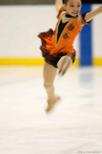 Trent Nelson  |  The Salt Lake Tribune Elissa Fairbanks competes at the 2011 U.S. Junior Figure Skating Championships in Salt Lake City Thursday, December 16, 2010.