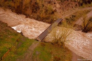 Trent Nelson  |  The Salt Lake Tribune A compromised bridge near the D.I. Ranch outside of St. George, Wednesday, December 22, 2010.